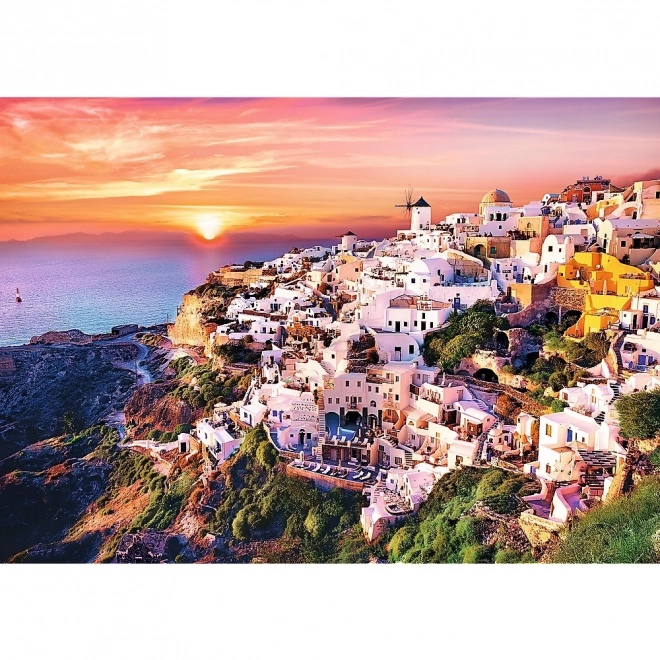 Puzzel Santorini Zonsondergang 1000 Stukken