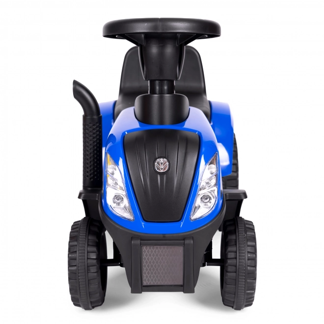 Kindertractor met aanhanger, interactief stuur, geluiden – Blauw