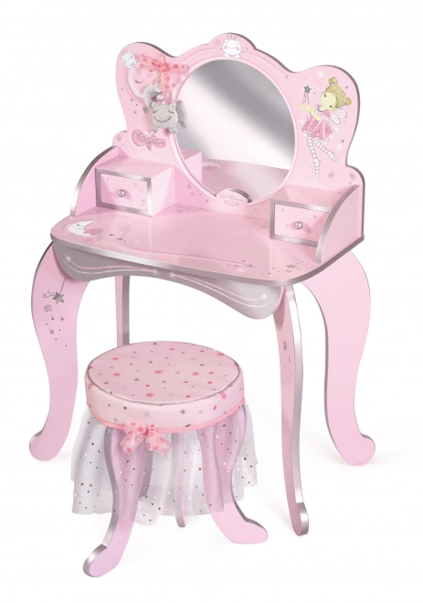 Houten toilettafel met stoeltje Magic Maria