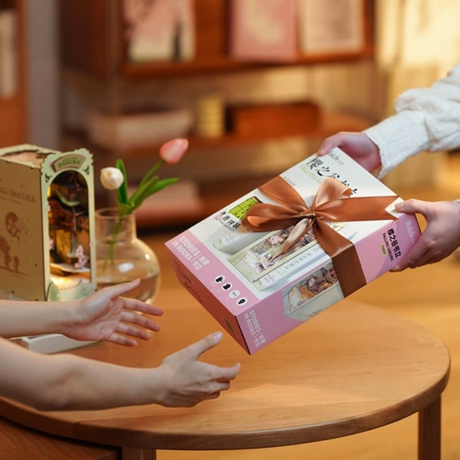 RoboTime 3D Puzzel Boekensteun "Falling Sakura" (hout)