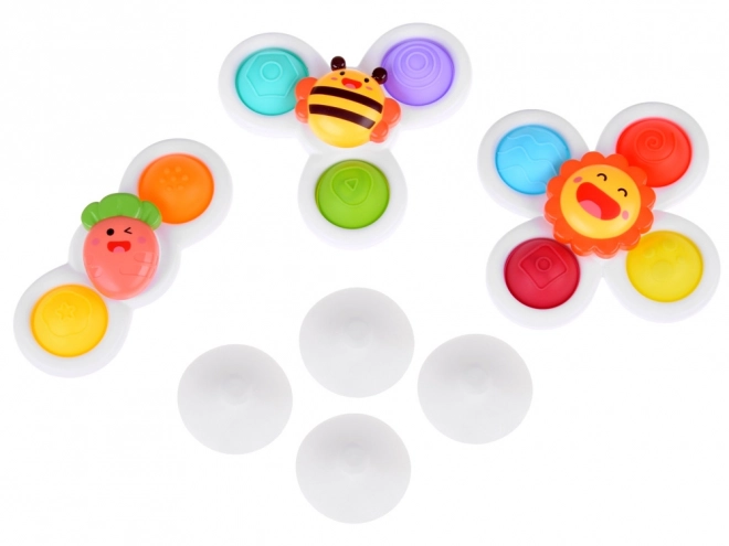 Senzoe Fidget Spinner met zuignap 3 Stuks
