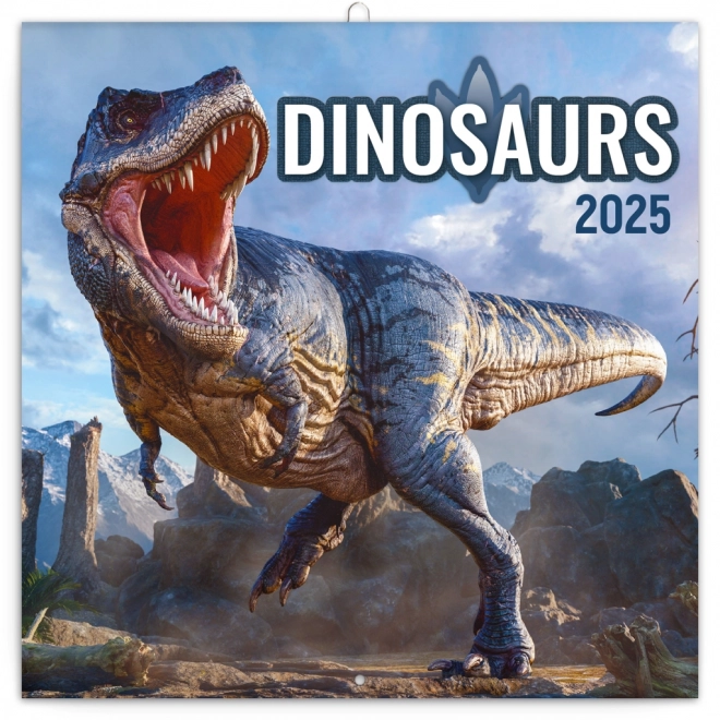 NOTIQUE Notitiekalender Dinosauriërs 2025, 30 x 30 cm