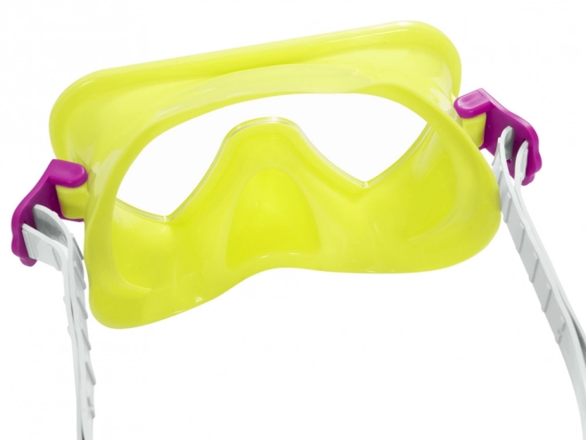 Bestway duikmasker met snorkel voor kinderen 3+ – Geel