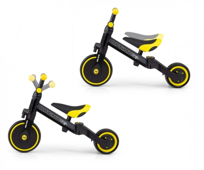 Kinderdriewieler 3 in 1 Optimus Zwart