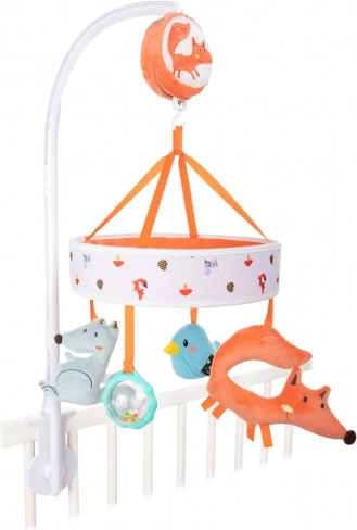 pluche mobiel voor boven het ledikant met melodieën FOX – CANPOL babies