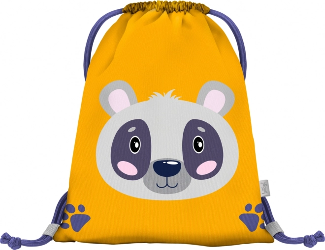 Baagl kleutersportzak met panda, geel
