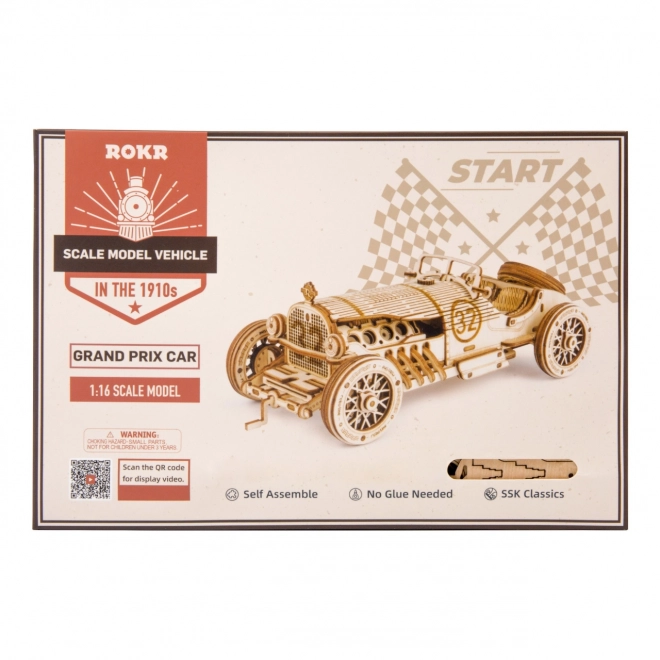 Racerauto U-9 Grand Prix - 3D houten bouwpakket