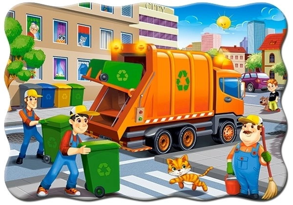 Kinderpuzzel Vuilniswagen