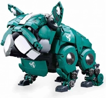 Sluban mechanische bulldog – groene bouwset