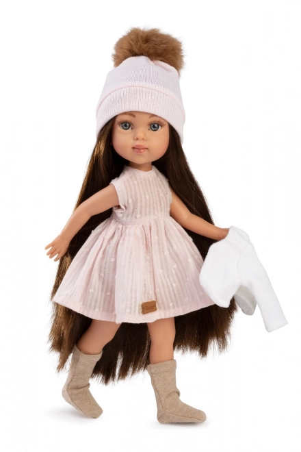 Realistische pop Penelope met volledig vinyl lichaam 34 cm
