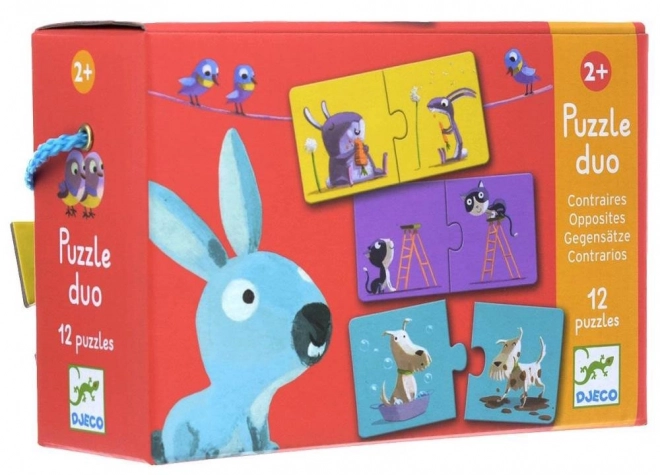 DJECO Puzzel Tegenstellingen 12x2 stukken