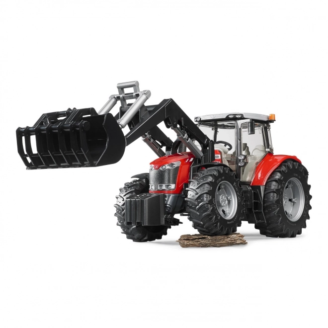 Bruder Tractor MASSEY FERGUSON 7624 met voorlader