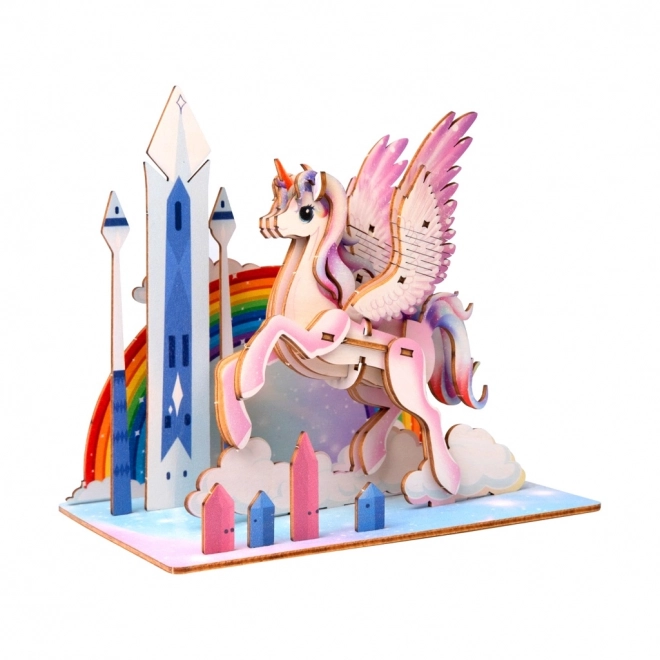 3D houten puzzel Eenhoorn