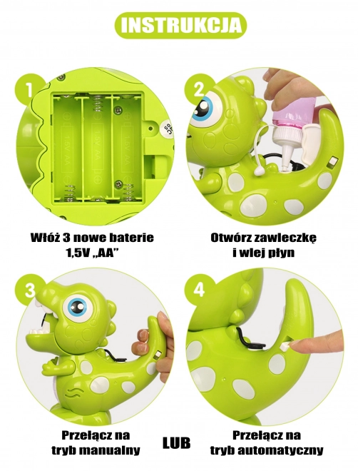 Dinosaurusbellenblaas voor kinderen