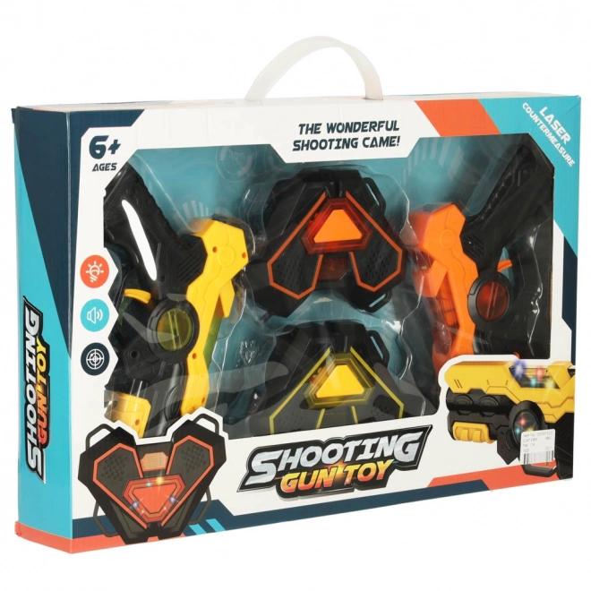 Laser paintball - set van twee pistolen en twee doelen