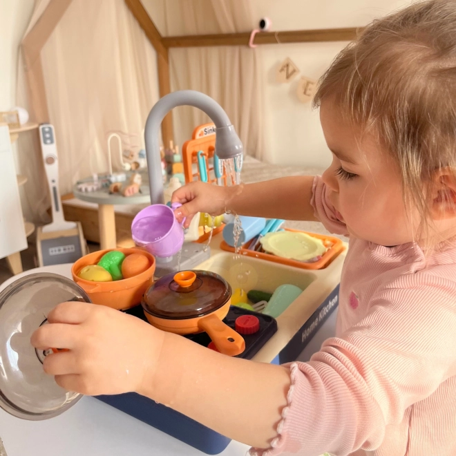 Kinderkeukentje 2-in-1 met gootsteen en fornuis