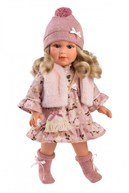 Realistische pop Lucia 40 cm met zacht stoffen lichaam