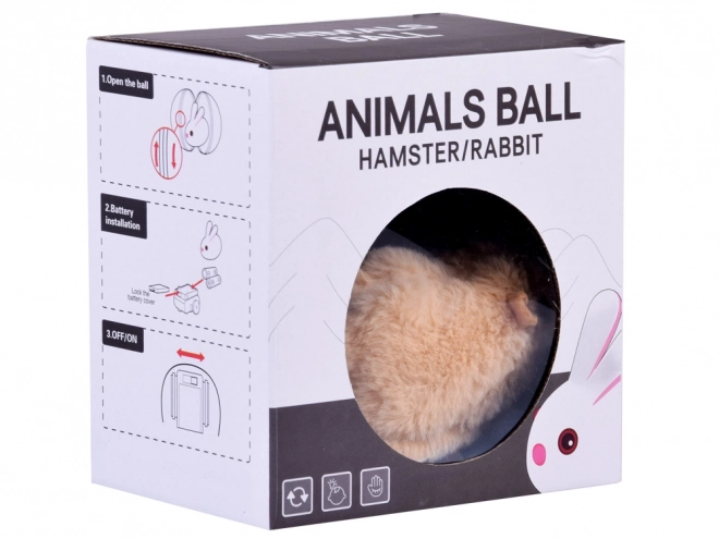 Interactief hamster speelgoed in blauwe bal