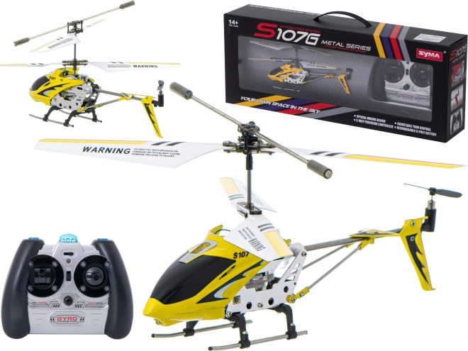RC helikopter S107G – geel
