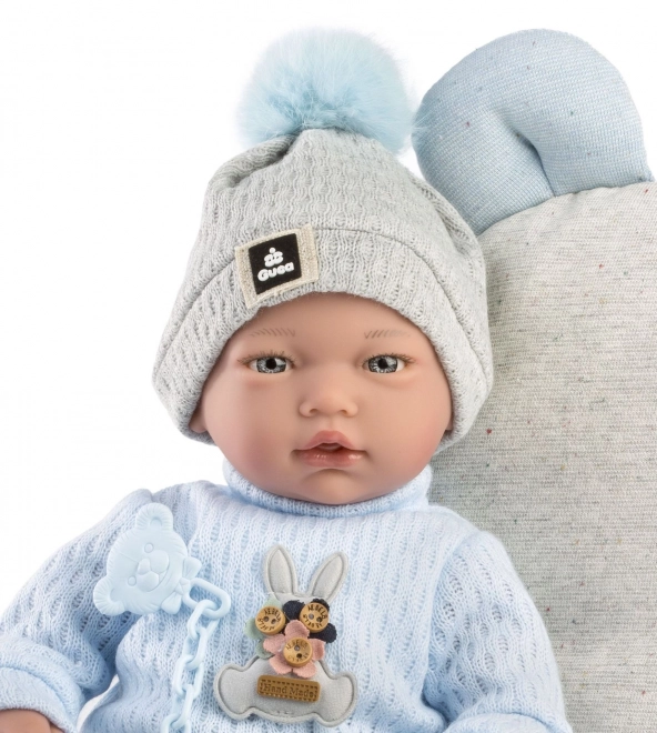 Guca 958 MARCO - realistische baby pop met geluiden en zachte stoffen lichaam - 38 cm
