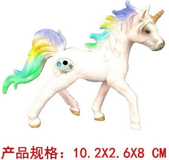 Kleurige eenhoornfiguur 10 cm
