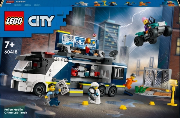 Lego City politietruck met forensisch laboratorium