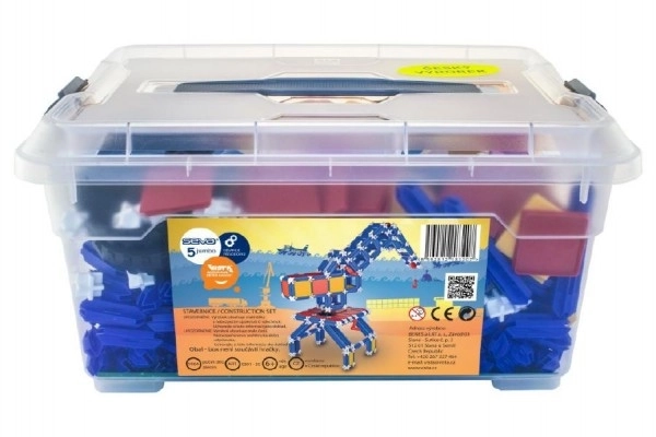 Bouwset SEVA 5 Jumbo kunststof 1064st in plastic doos 40x19x27cm