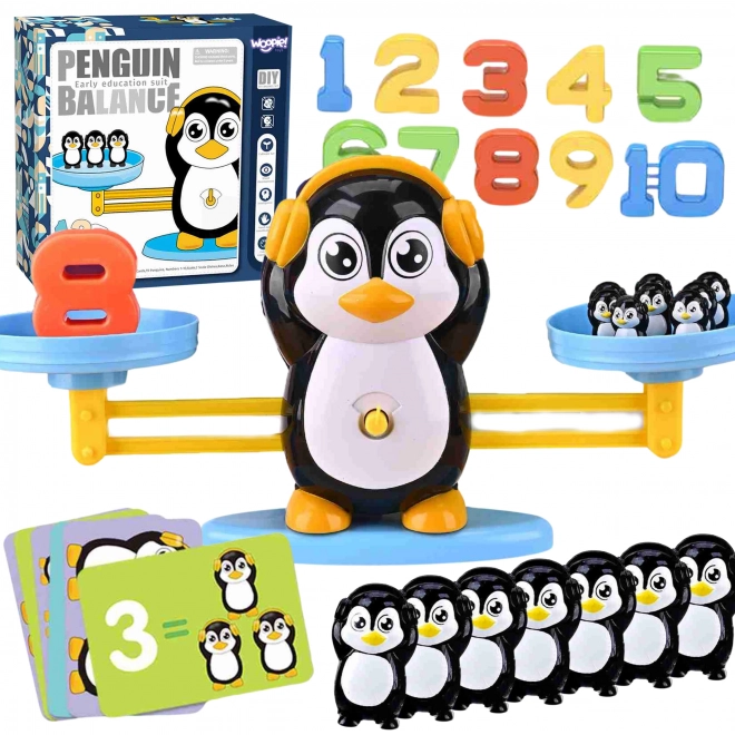 Woopie balansweegschaal met pinguïns voor het leren tellen