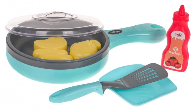 Koekenpan met licht- en geluidseffect + accessoires