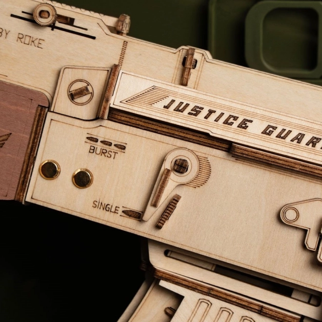RoboTime 3D Houten Mechanische Puzzel Aanvalsgeweer AK-47
