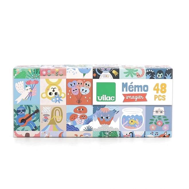 Houten memoryspel met vrolijke dieren van Vilac