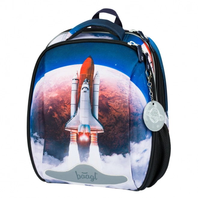 Baagl schoolset Space Shuttle: boekentas, etui, zak