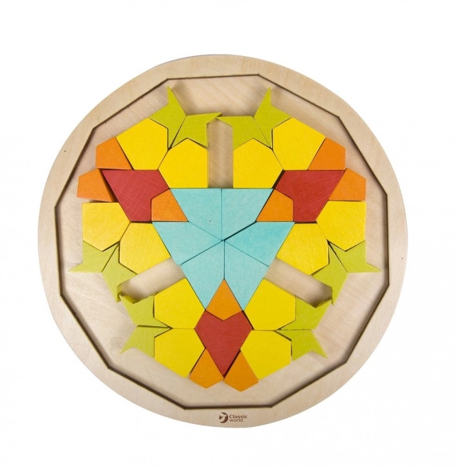 Montessori puzzel mandala - patronen, vormen en kleuren