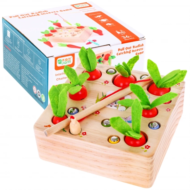 Houten geheugenspel Wortel