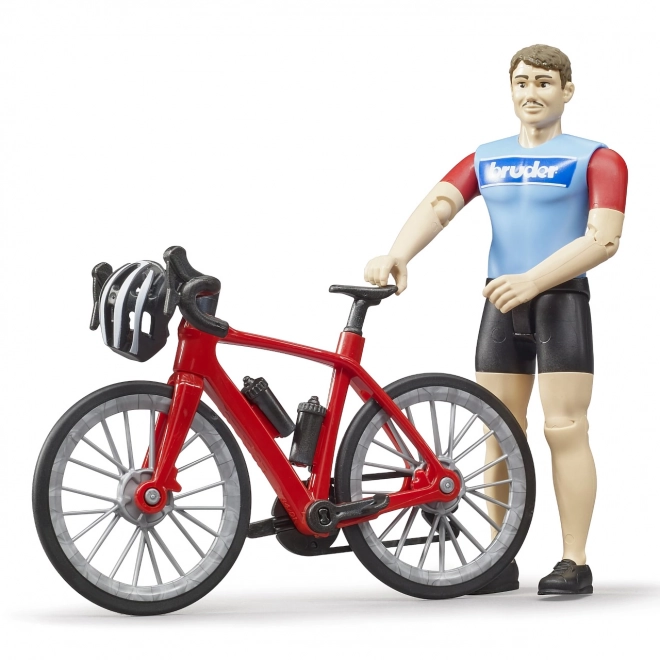 Bruder Wegfiets met fietserfiguur