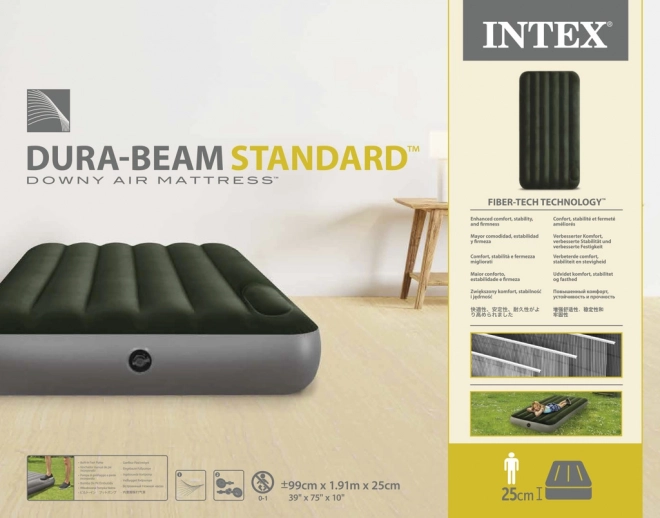 Groot opblaasbaar bed met ingebouwde pomp Intex