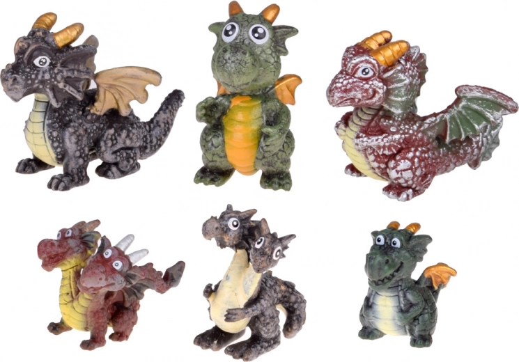 Zes unieke draakjes in één set