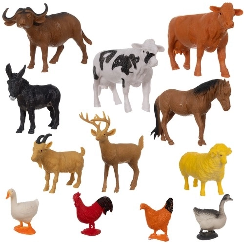 Dieren op de boerderij - set van 12 figuren