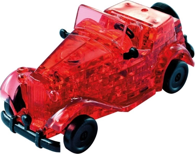 3D kristalpuzzel oldtimer, rood, 53 stukjes – HCM KINZEL