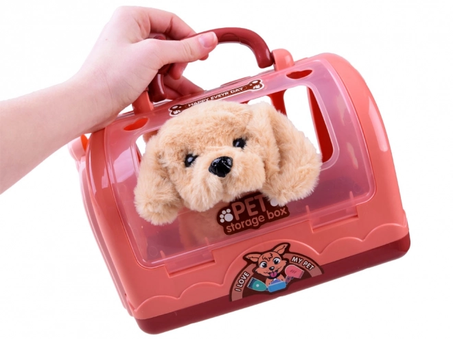 Interactieve pluchen hond in SPA-salon