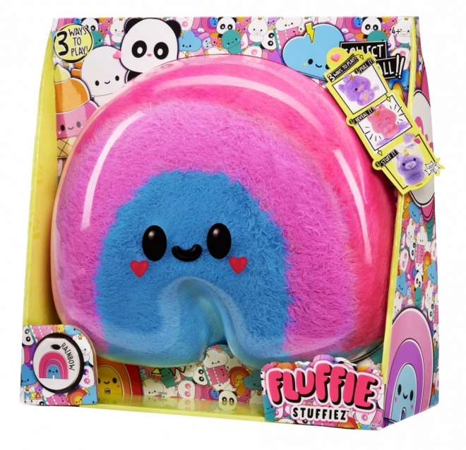 Pluche Grote Fluffie Stuffiez - Regenboog