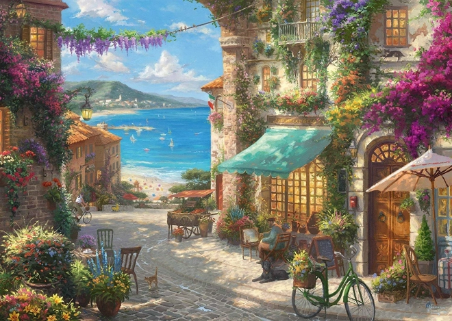 Puzzel Italiaanse koffiebar 1000 stukjes