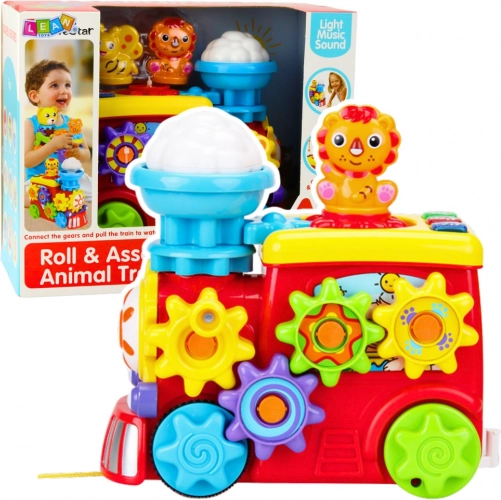 Interactieve muzikale locomotief voor kinderen Kleurrijk