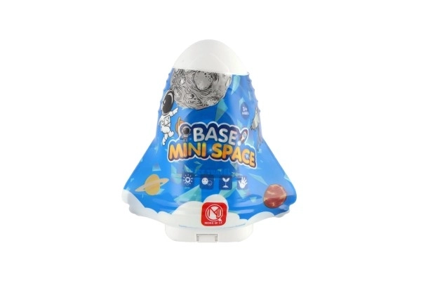 Raketvliegtuig met accessoires van kunststof 10x12x7cm