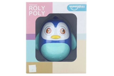 Blauwe rolly polly pinguïn
