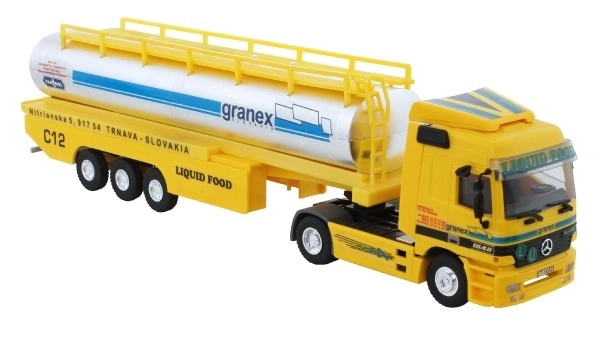 Bouwpakket Monti System MS 55 Vloeibaar Voedsel Actros L-MB 1:48 in doos 31,5x16,5x8cm