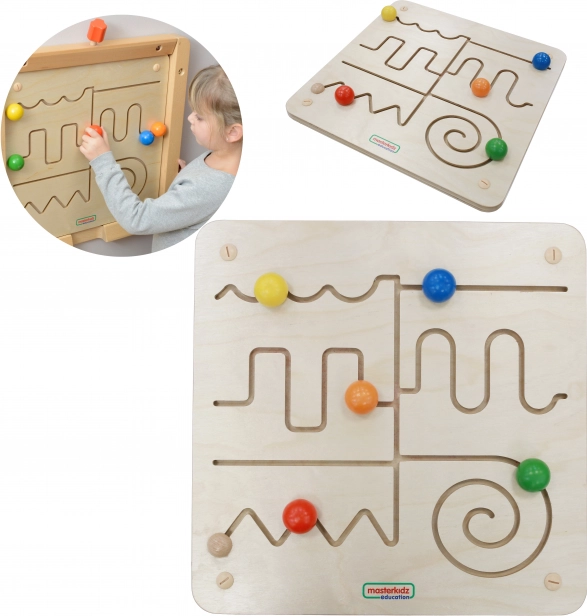 Houten educatief bord Labyrint Masterkidz Montessori