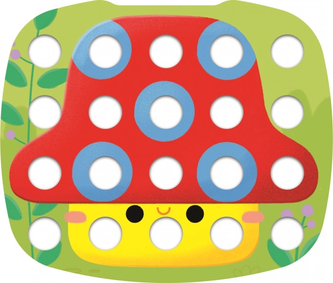 Kleurrijke kinder mozaïek plastic in doos 40x27x6cm 12m+