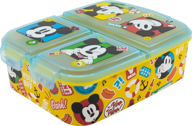 Kinderbroodtrommel Mickey Mouse met meerdere vakken