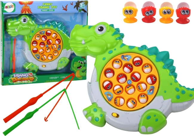 Vishengelspel dinosaurus – groen